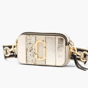 MARC JACOBS The Snapshot Metallic Striped - Light Gold